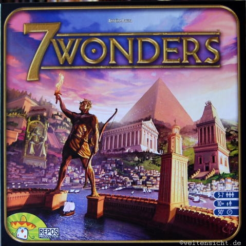 7 Wonders, 2-7 Spieler, ab 10 Jahre, ca. 30 Minuten